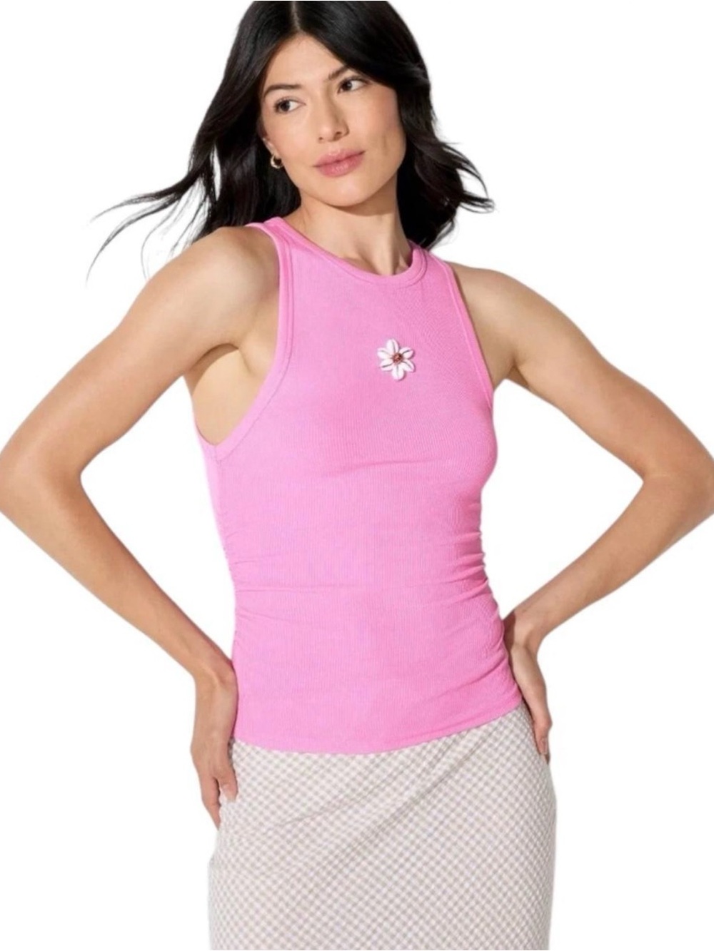 Wild Fable Bubble Gum Pink Ribbed Tank
